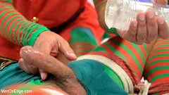 Casey Everett - Impish Little Elves: Casey Everett Edged by Santa and his Lil Helper | Picture (6)