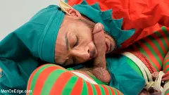 Casey Everett - Impish Little Elves: Casey Everett Edged by Santa and his Lil Helper | Picture (10)