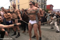 Hayden Richards - Naked stud bound, beaten and humiliated at Dore Alley Street Fair | Picture (20)