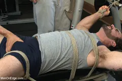 Jaxton Wheeler - Loudmouth bodybuilder with a fat cock gets edged against his will | Picture (12)