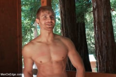 Logan Vaughn - Captured straight jock gets his tight ass violated in the deep woods | Picture (12)