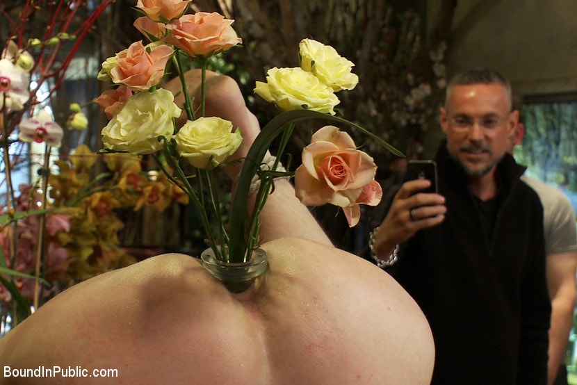 Ned Mayhem - Nordic hunk humiliated and bukkake in a flower shop. | Picture (15)
