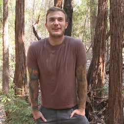 Bound Christian Wilde begs to cum in the woods