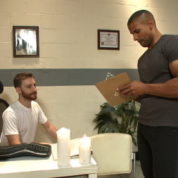Muscle hunk gets a four hand massage with happy and unhappy endings