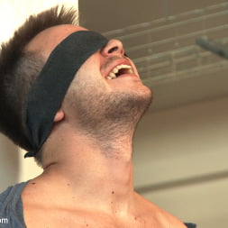 Straight stud's huge uncut cock edged by two guys for the first time