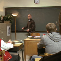 Big cock jock gets fucked and paddled by his biology teacher