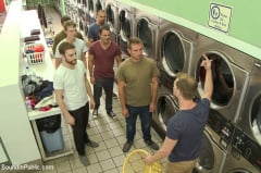 Adam Herst - Rude punk gets gangbanged and shoved in the dryer at the laundromat | Picture (2)