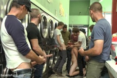 Adam Herst - Rude punk gets gangbanged and shoved in the dryer at the laundromat | Picture (21)