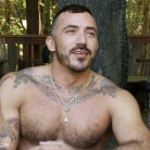 Alessio Romero in 'Horny men jump on a beefy jock and turn him into a sex slave at a campground.'