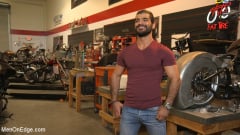 Ali Liam - Hot biker gets edged in the motorcycle garage | Picture (1)