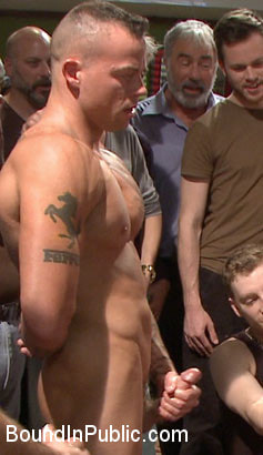Hung stud has his balls stretched, ass gang fucked, and prostate milked