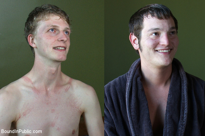 Two boys get used and abused in a public restroom.