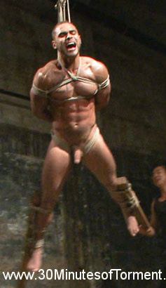 Muscled stud Brock Avery Tormented and Fucked