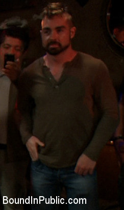 Tickle Torment A Ripped Stud in a Public Bar