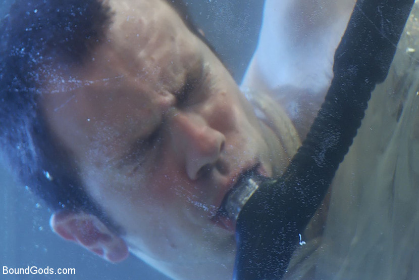 Bound in the sleepsack, submerged under water and made to cum.