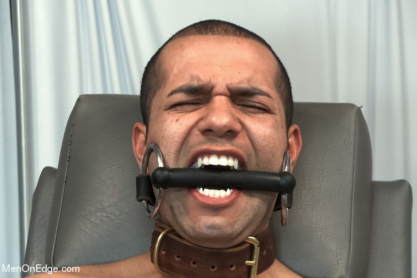 Carter West is medically examined and edged by two perverts