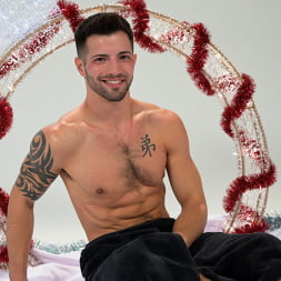 Impish Little Elves: Casey Everett Edged by Santa and his Lil Helper