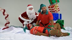 Casey Everett - Impish Little Elves: Casey Everett Edged by Santa and his Lil Helper | Picture (2)