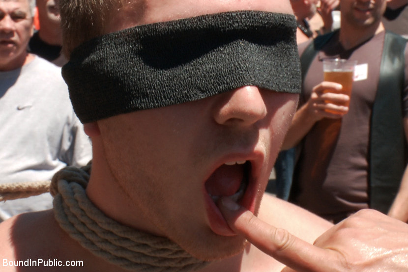 Cody Allen - Naked, Tied up, Zippered, Humiliated in Public