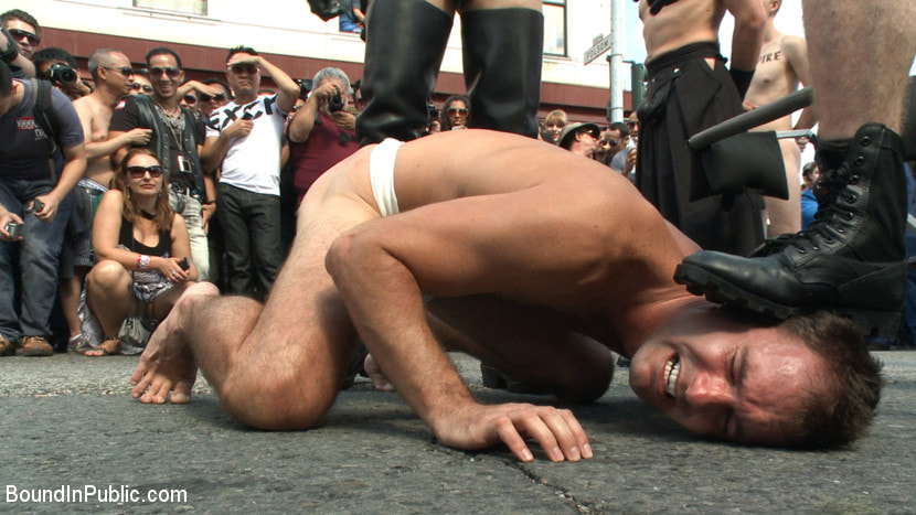 Folsom Street Whore tormented in front of thousands of people