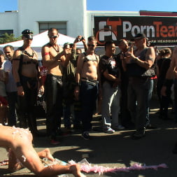 Folsom Street Whore tormented in front of thousands of people