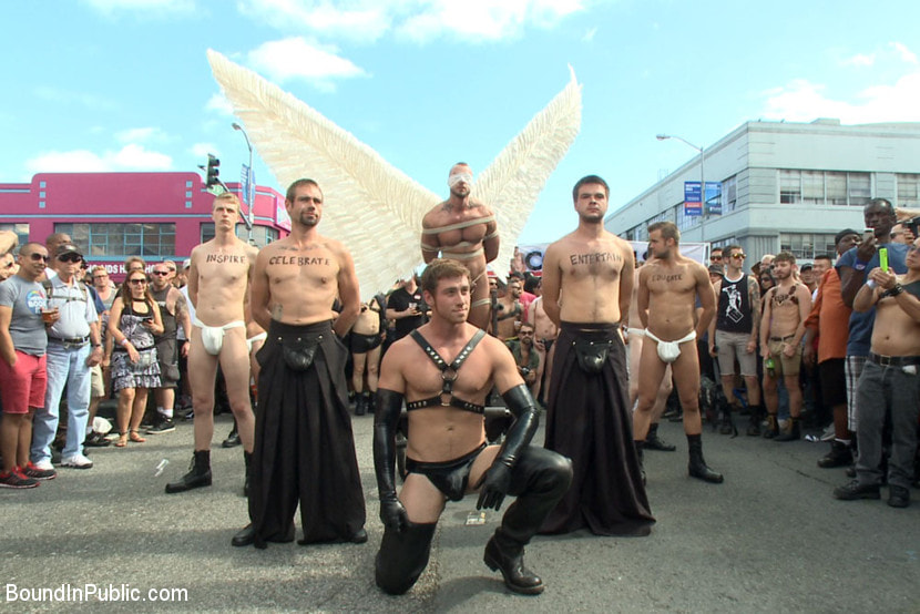 Folsom Street Whore tormented in front of thousands of people