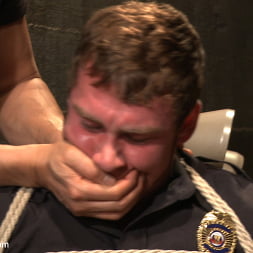Officer Maguire edged and fucked by two perverts