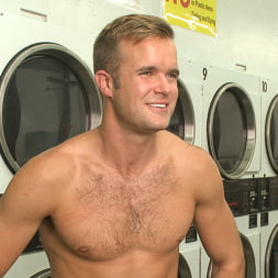 Cute guy overpowered and edged in the laundromat