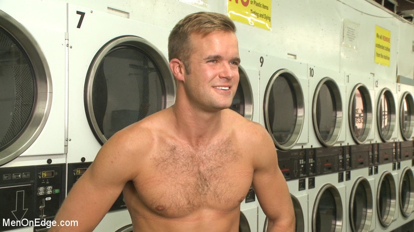 Connor Patricks - Cute guy overpowered and edged in the laundromat | Picture (9)