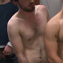 Straight stud gets gang fucked in a crowded cruising bathroom