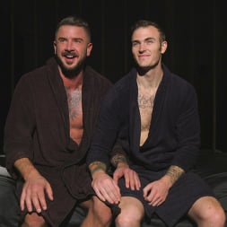 Muscled hunk begs for his master's abuse