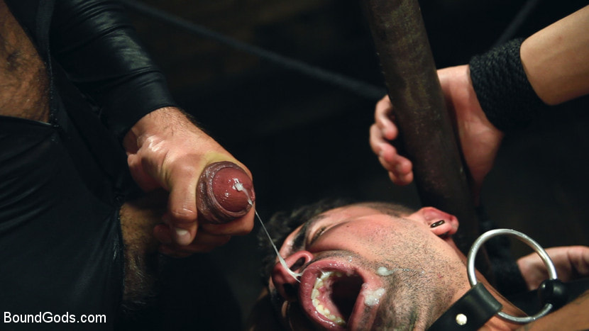 Bronze Submissive God Ian Greene gets Brutally Beaten and Fucked Senseless by Hung Stud