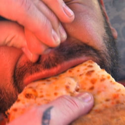 Delivery Gone Wrong - Uncut Stud Gets Edged By the Pizza Delivery Guy