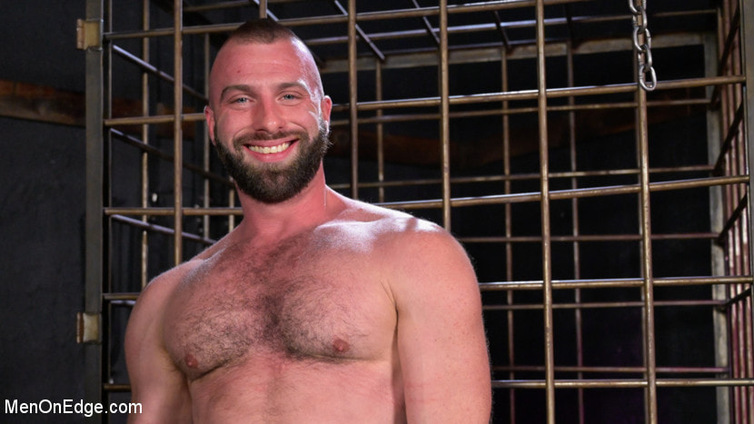 Donnie Argento Tied Up and Edged in Rope Bondage