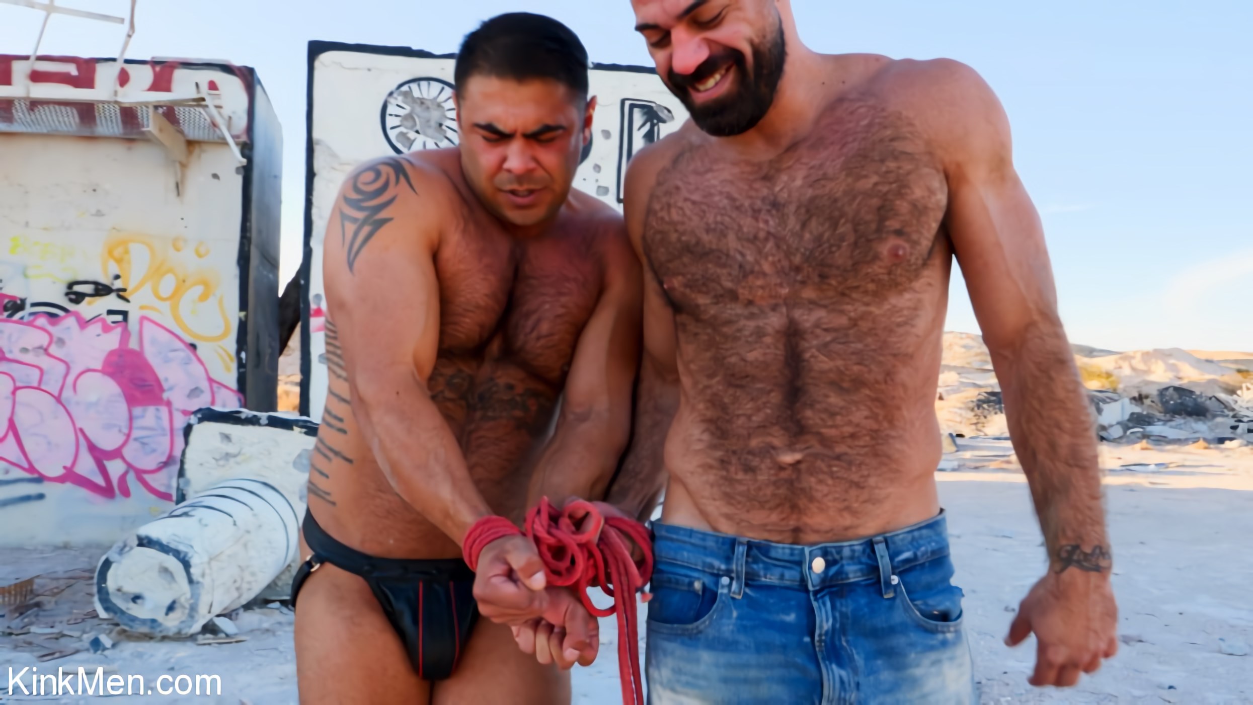 Desert Captive: Ricky Larkin Fucks Draven Navarro Raw