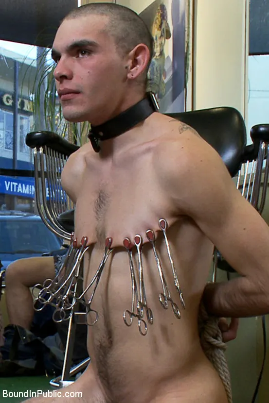 Dylan Deap - Shaved and fucked in a busy barbershop | Picture (12)