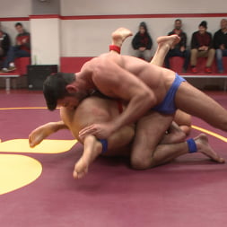 Muscle on Muscle: Live Tag Team Oil Match Between 4 Ripped Hunks!