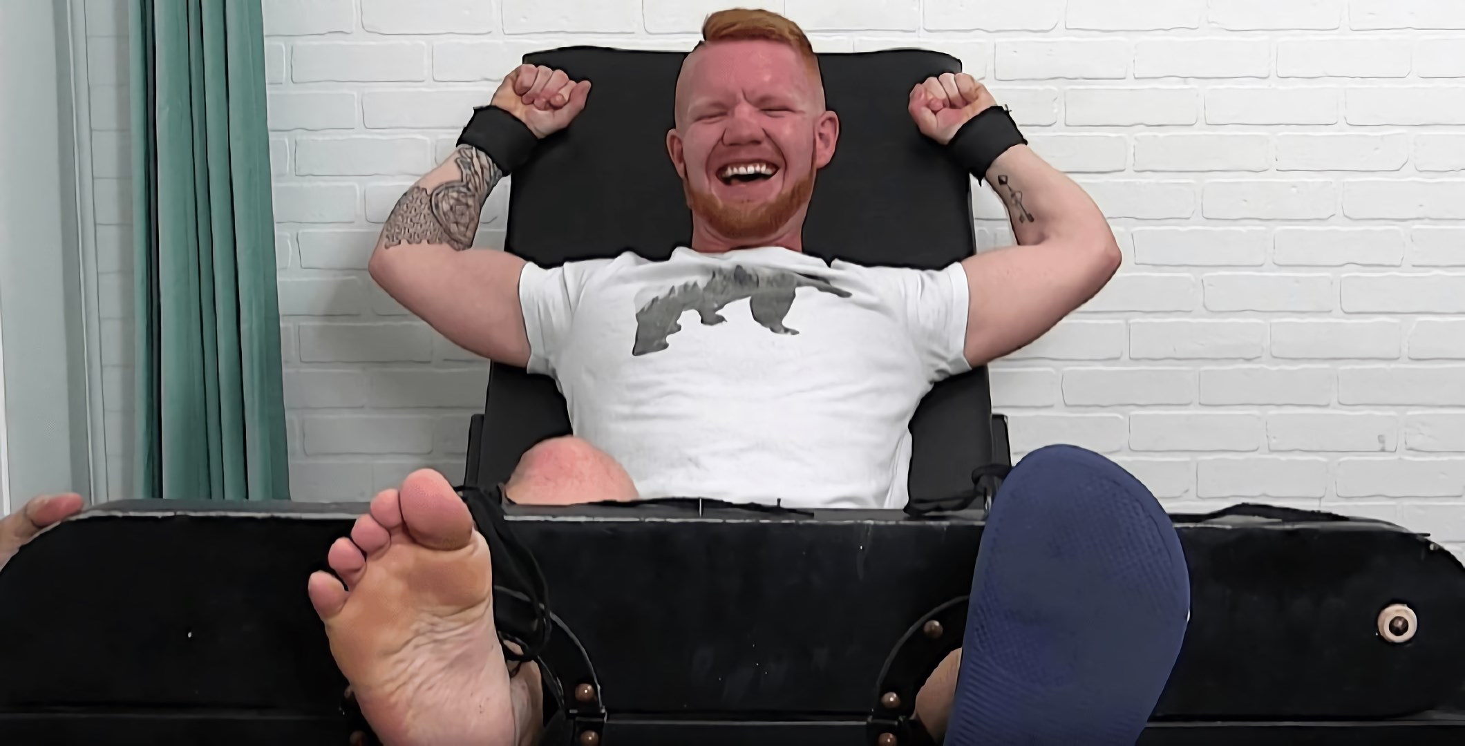 Ultra-Ticklish Muscle Ginger Jackson