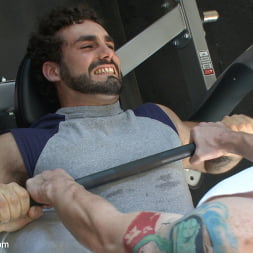 Loudmouth bodybuilder with a fat cock gets edged against his will