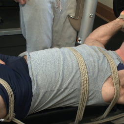 Loudmouth bodybuilder with a fat cock gets edged against his will