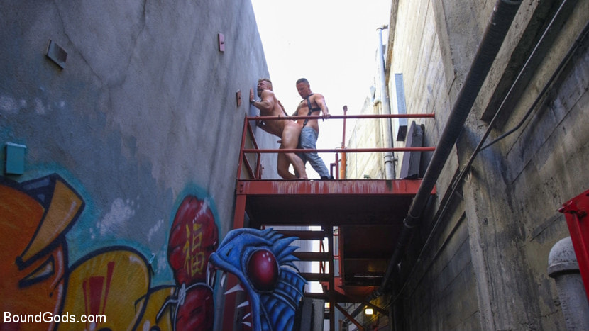 Muscle Stud is Shackled and Flogged in the Streets for SF Pride Weekend
