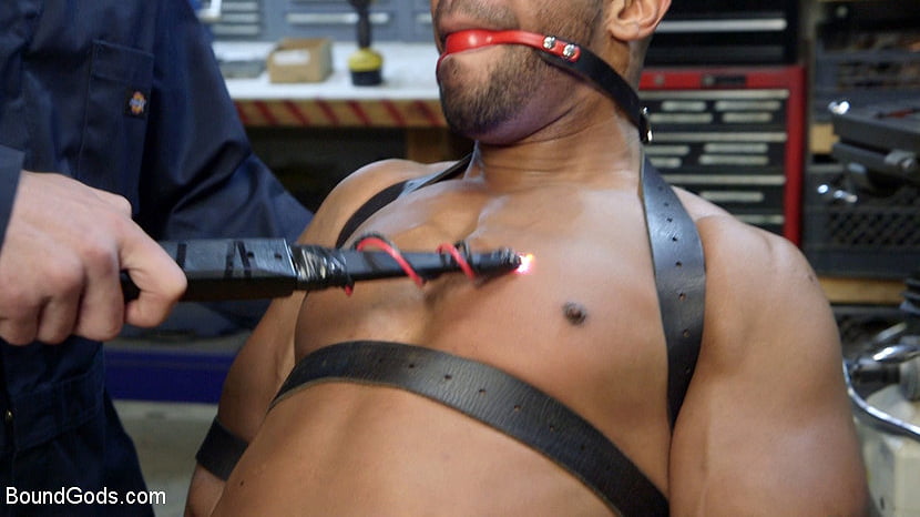 Zapped, Beaten and Fucked! - Lazy Shop Worker Takes His Punishment