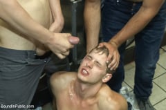 Jayden Ellis - Punk Gets His Balls Stretched and His Hole Fucked by a Crowd of Men | Picture (18)