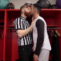 Coach Edges Hot Baseball Player in Locker Room