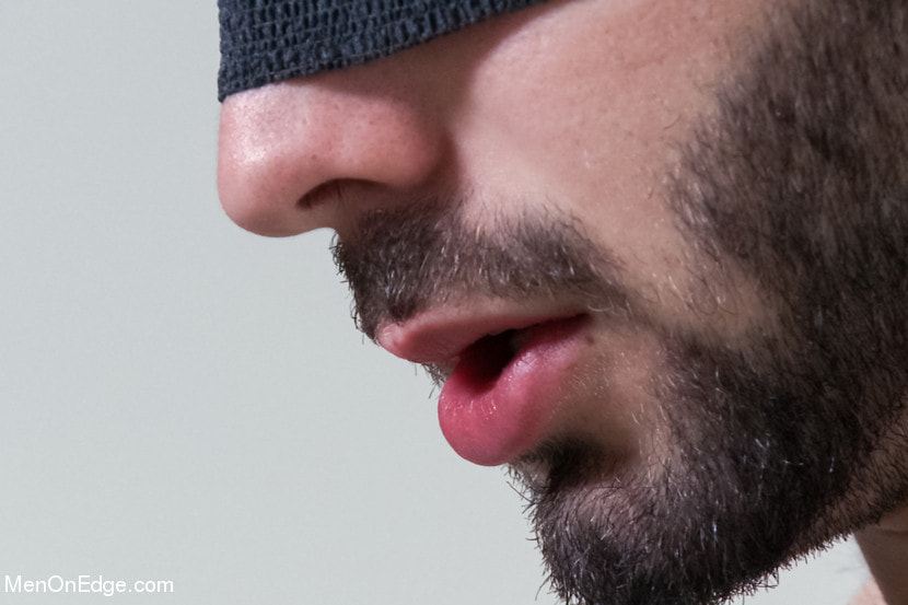 Hot Hairy Stud Tied up and Edged for first time