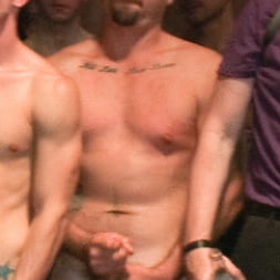 Bryan Cole is fucked in front of 100 horny men