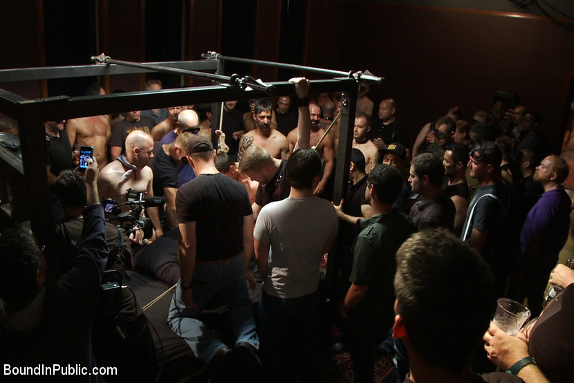Live Shoot: Dirk Caber and 200 horny men at Folsom weekend party.