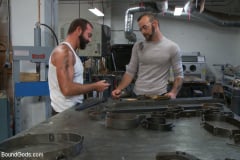 Josh West - Motor oil bondage fuck in the metal shop | Picture (2)