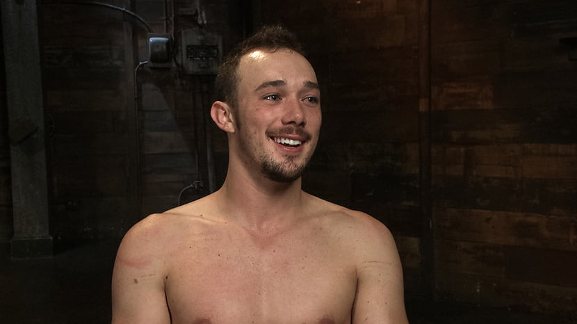 Kirk Cummings is beaten, humiliated and fucked in a crowded bar