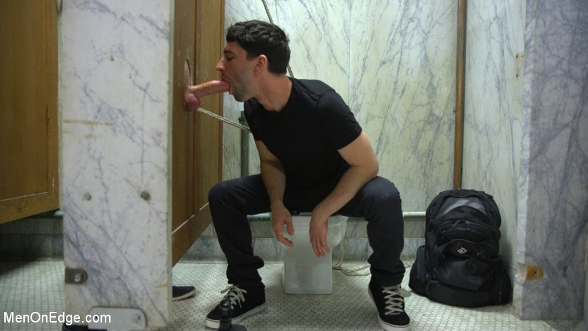 Hot Stud Trapped at the Glory Hole